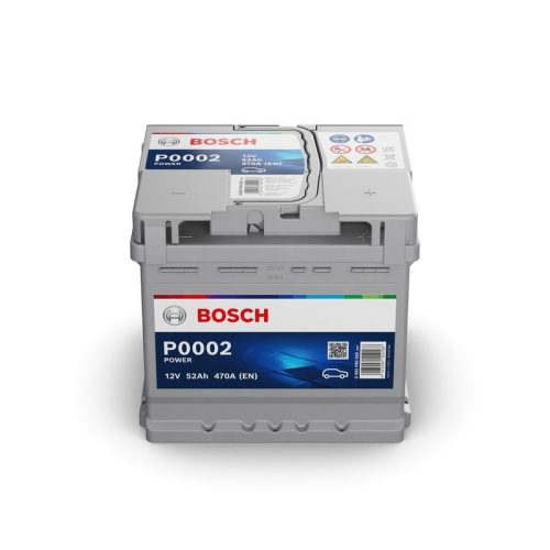 Bosch Power - 12V 52 Ah - autó akkumulátor - jobb+