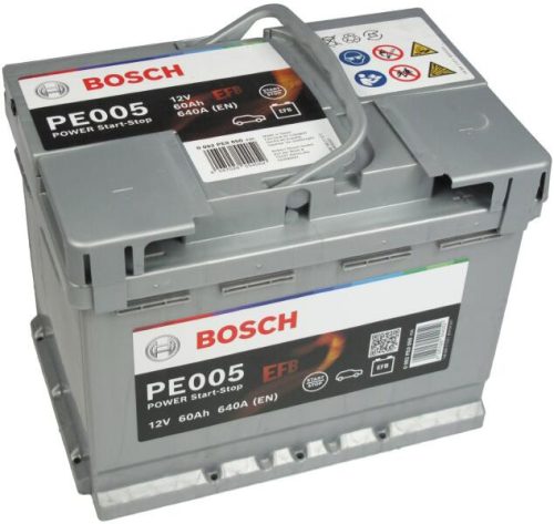 Bosch Power AGM - 12V 60 Ah - autó akkumulátor - jobb+