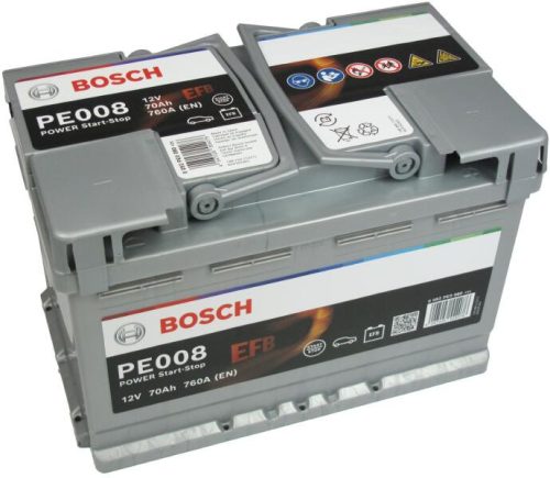 Bosch Power AGM - 12V 70 Ah - autó akkumulátor - jobb+