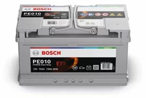 Bosch Power EFB - 12V 75 Ah - autó akkumulátor - jobb+