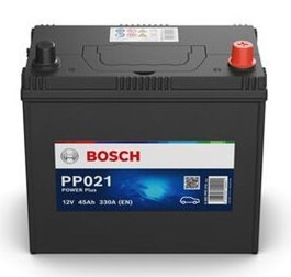 Bosch Power Plus - 12V 45 Ah - autó akkumulátor - jobb+   "ázsiai"normálsarus