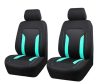 AD9341MT-2F 2-teiliges universelles Sitzbezug-Set 1+1 mit Airbag und Aufbewahrungstasche – Menthol-Schwarz