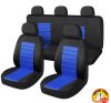 01198 9-teiliges universelles Sitzbezug-Set - 2-fach geteilt, Airbag-kompatibel - blau-schwarz 203-6BBL-AZ