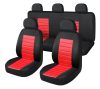 01228 9-teiliges universelles Sitzbezug-Set - 2-fach geteilt, Airbag-kompatibel - rot-schwarz 203-6BR-AZ