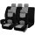 9-teiliges, an 2 Stellen teilbares, universelles Sitzbezug-Set mit Airbag – Grau-Schwarz AD008G