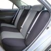 9-teiliges, an 2 Stellen teilbares, universelles Sitzbezug-Set mit Airbag – Grau-Schwarz AD008G