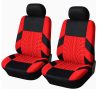 AD9521-2FR 2-teiliges universelles Sitzbezug-Set 1+1 mit Airbag – Rot-Schwarz