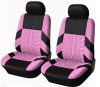 AD9521-2FP 2-teiliges universelles Sitzbezug-Set 1+1 mit Airbag – Pink-Schwarz