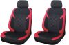 AD9549RD-2F 2-teiliges universelles Sitzbezug-Set 1+1 mit Airbag – Rot-Schwarz