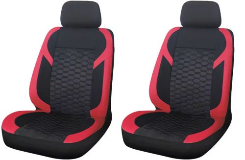 AD9549RD-2F 2-teiliges universelles Sitzbezug-Set 1+1 mit Airbag – Rot-Schwarz