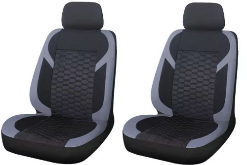 AD9549GR-2F 2-teiliges universelles Sitzbezug-Set 1+1 mit Airbag – Grau-Schwarz