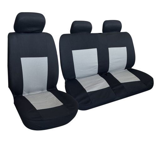 01686 1+2 Lieferwagen-Sitzbezug – Schwarz-Grau