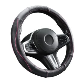   DW-5056RO Valódi bőr kormányvédő szellőző lyukacsos  ROSE betétes mintával 