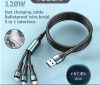 13023 02ACSET Schnellladegerät USB/USB-C + 3-in-1 Ladegerät mit verschiedenen Steckern - 5A 100W 12-24V