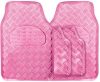 03062 Universal-Gummimatte für Autos, Aluminiumoptik, 4-teilig - Pink