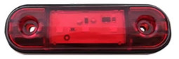 25071 Breitenleuchte 3LED - Rot - 12-24V