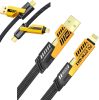 12224 4-in-1 5A 60 W Multifunktionsladekabel und Datenkabel, vergoldet 4IN1GOLD