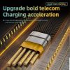 12224 4-in-1 5A 60 W Multifunktionsladekabel und Datenkabel, vergoldet 4IN1GOLD
