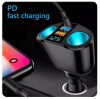 13115 QC3024 Premium-Autoladegerät mit 2 USB-Ports + 2 Zigarettenanzünder + PD