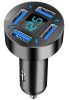 13153 M42 Auto-Ladegerät + Voltmeter - 4USB 4,8A - Quick Charge 3.0 - 12-24V