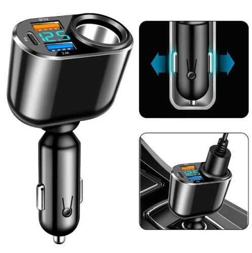 13184 Premium QC3USB Autoladegerät mit 3 USB-Ports + Zigarettenanzünder