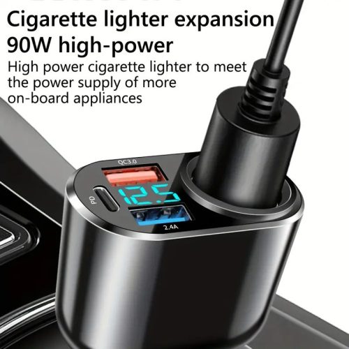 13184 Premium QC3USB Autoladegerät mit 3 USB-Ports + Zigarettenanzünder
