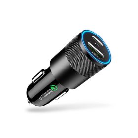   12–24V Szivargyújtós USB 3.1A + Type-C Autós Töltő (15W)