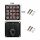 18028 16-LED quadratisches Stroboskop - E-Zeichen - 12-24V W13891-6