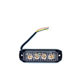 18080 4-LED Stroboskop WEISS - E-Zeichen - 12-24V