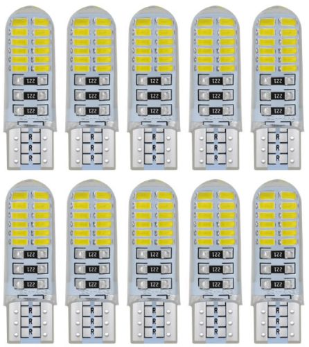 SMD-T10-3024SMD 10er-Set SILIKON - weiß - 12V CANBUS