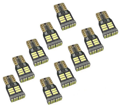 T10-3018SMD 10 Stück Positionslicht - Weiß - 12V CANBUS