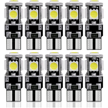 SMD-T10-5SMD - 10db-os helyzetjelző CANBUS  - 12V