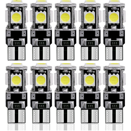 SMD-T10-5SMD - 10 Stück Positionslicht CANBUS - 12V