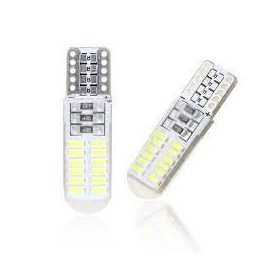 SMD-T10-3024SMD-2  2db-os SZILIKON - fehér - 12V CANBUS