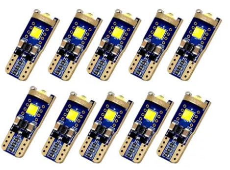 SMD-T10-3535-3SMD - T10/W5W Positionslicht - CANBUS - 12/24V - 10er-Set