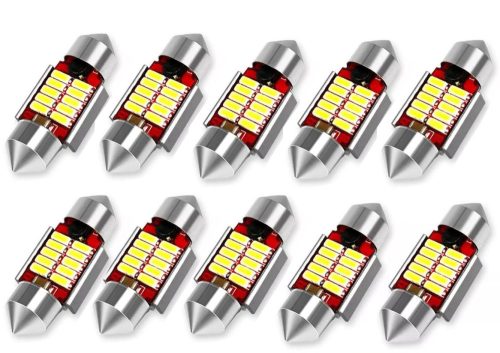 SMD-ROOF-10SMD-31 - 10er-Set 31MM Sofitte LED 12V mit Kühlkörper CANBUS