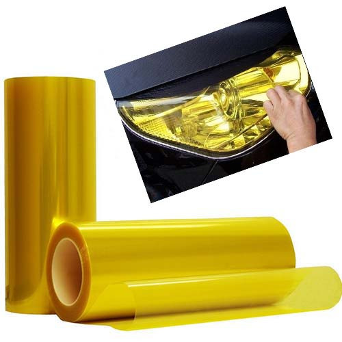 Autolampenfolie - Gelb - 1 Meter*30 cm
