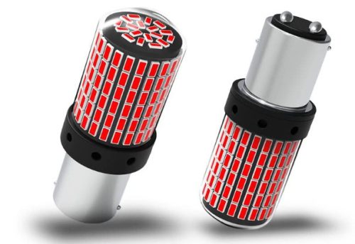 22292 SMD-1157-144SMD 2 Stück 21/5 Watt - Rot - 12-48 Volt CANBUS