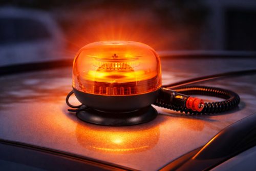 23084  Sárga tetővillogó -  - E jel - 12-24V 2835MD 24LED - WL916