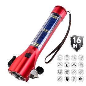   27082 Multifunkciós Szoláros 9 Funkciós Kézilámpa 1500mah