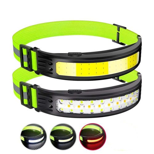 27099 Bewegungsmelder-USB-Außen-Stirnlampe - wasserdicht - leistungsstarke COB-LED-Lampe mit Notlichtfunktion