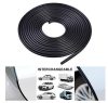 15 Meter langer, 5 mm breiter schwarzer Zierstreifen KCS-A01BK