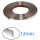 Dekorativer Chrom-Zierstreifen, 15 Meter lang, 12 mm breit