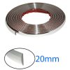 15 Meter langer, 20 mm breiter Chrom-Zierstreifen KCS-A-20
