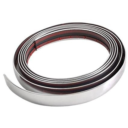  3m hosszú 23mm széles króm díszcsík KCS-A23-101