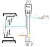Autoscheinwerfer, Arbeitsleuchte, DRL-Schalter-Set 12V 100 Watt