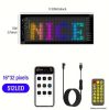 Matrix Pixel LED panel, Bluetooth vezérlés, Alkalmazással programozható, 16x32 LED, 7x17cm, vízálló