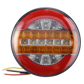   Hátsó Kerek LED lámpa - 3 funkciós - 24V - 140mm W15655-2 