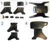 Armlehne Schwarz - Carbon KNY-48009BC