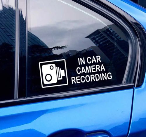 33076 In-Car-Kameraaufkleber / In-Car-Aufnahme-Aufkleber